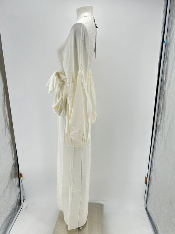 Robe en soie blanche