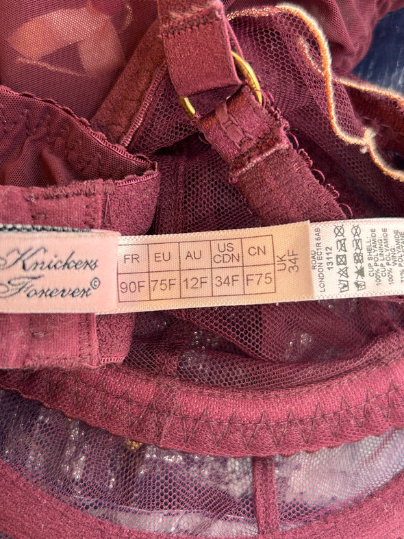 Soutien-gorge bordeaux