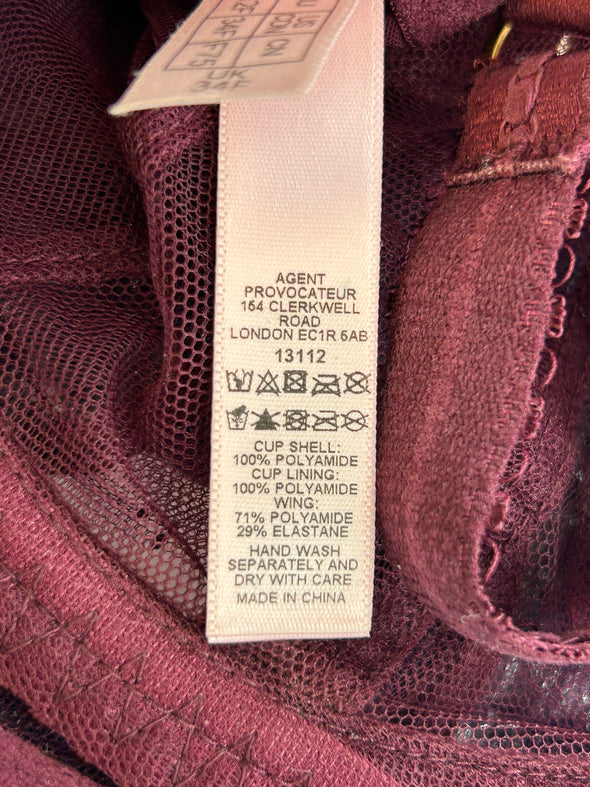 Soutien-gorge bordeaux