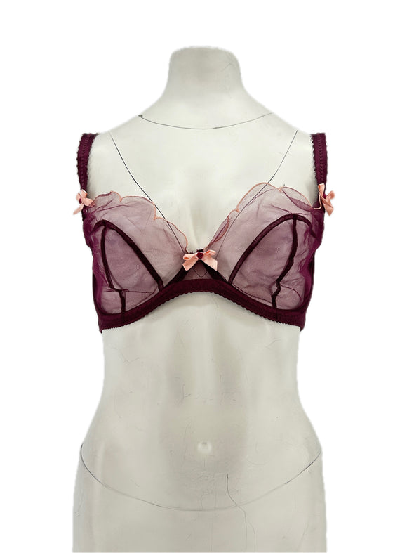 Soutien-gorge bordeaux