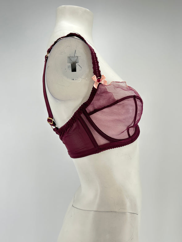 Soutien-gorge bordeaux