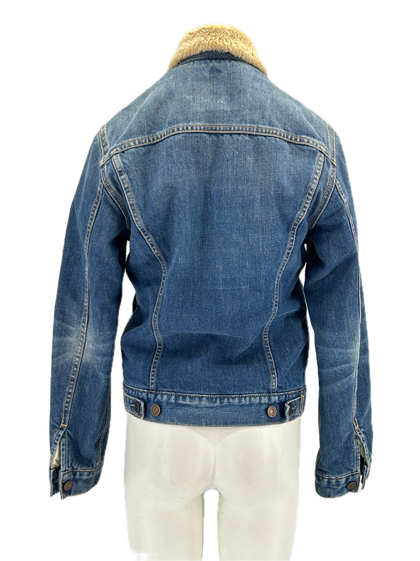 Veste en denim fourrée