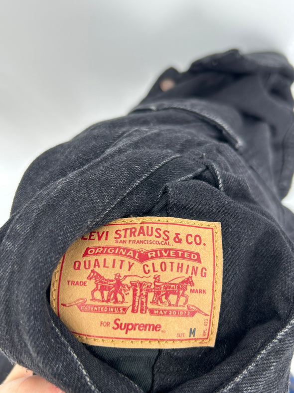 Veste en denim noire