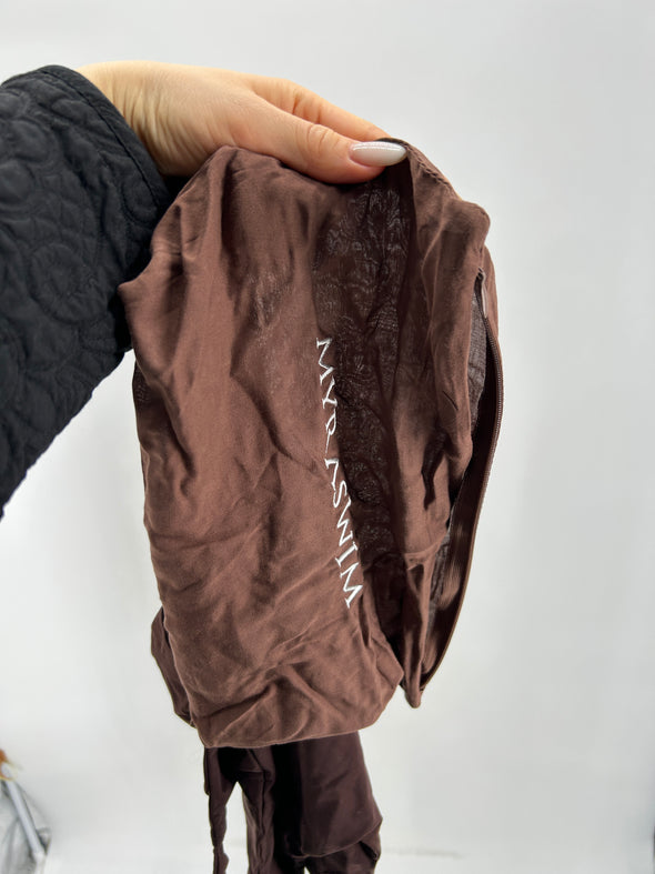 Maillot de bain une pièce marron