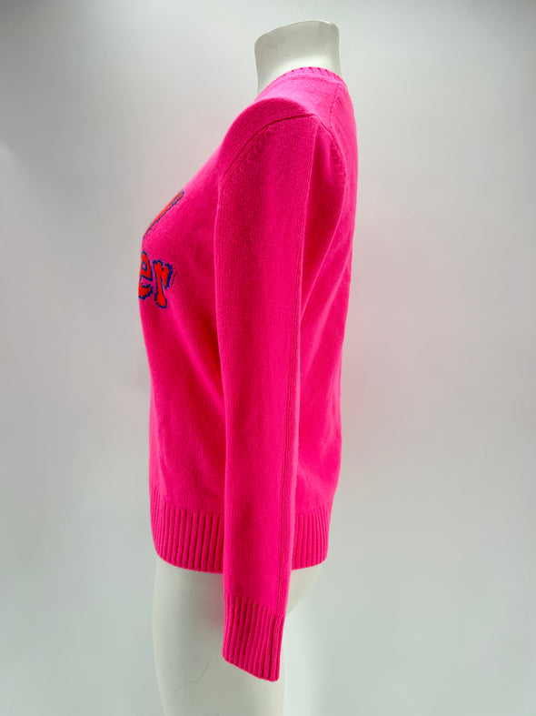 Pull en cachemire rose