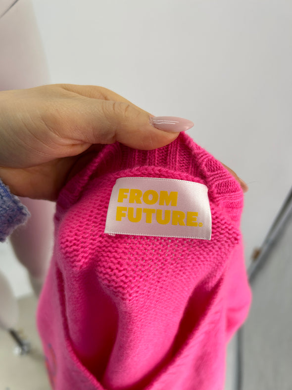 Pull en cachemire rose