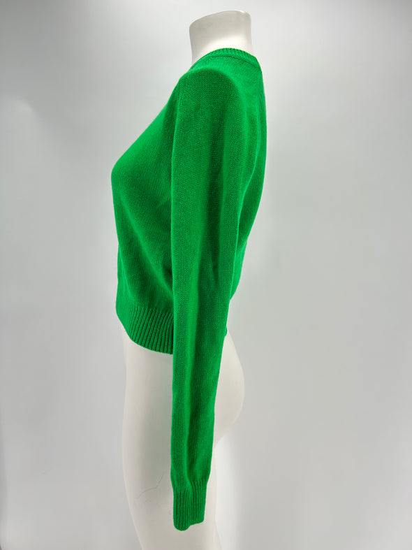 Pull en cachemire vert