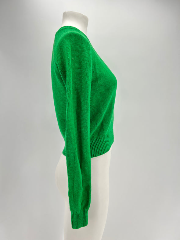 Pull en cachemire vert