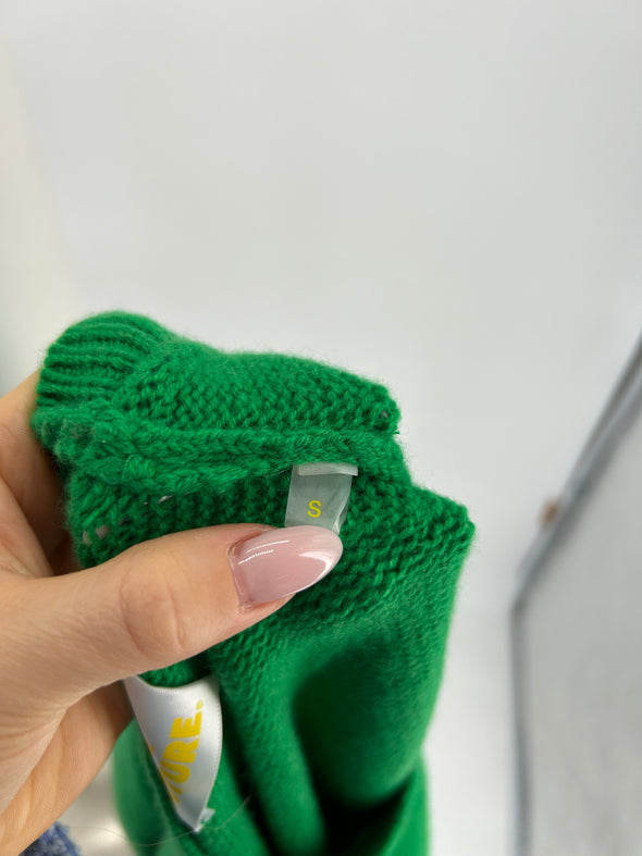 Pull en cachemire vert