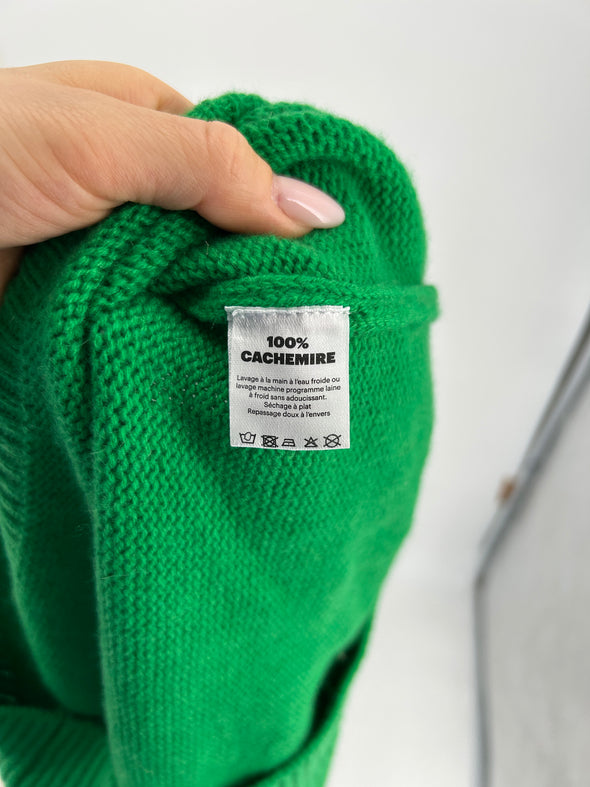 Pull en cachemire vert