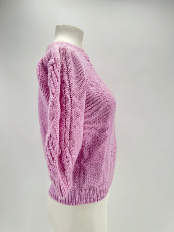 Pull en laine rose