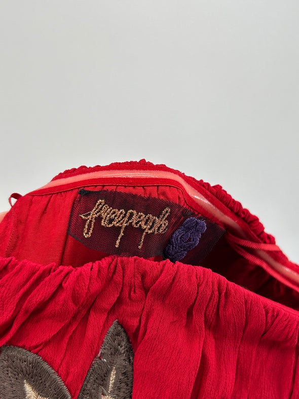 Robe bustier rouge