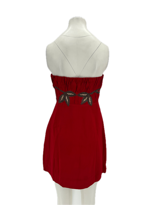Robe bustier rouge