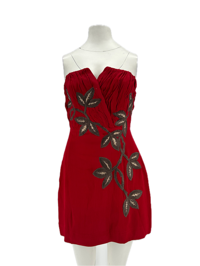 Robe bustier rouge
