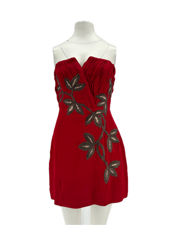 Robe bustier rouge