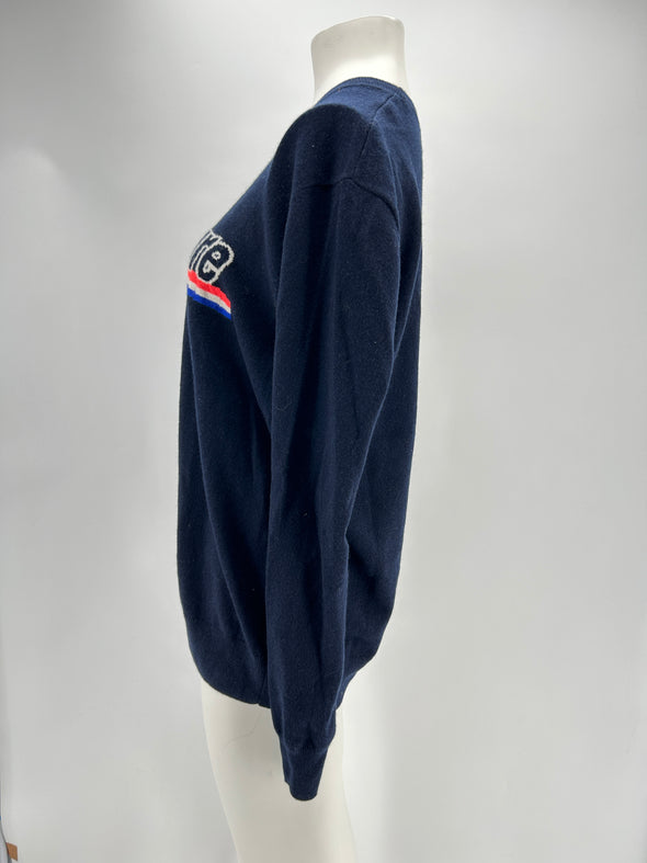 Pull en cachemire marine