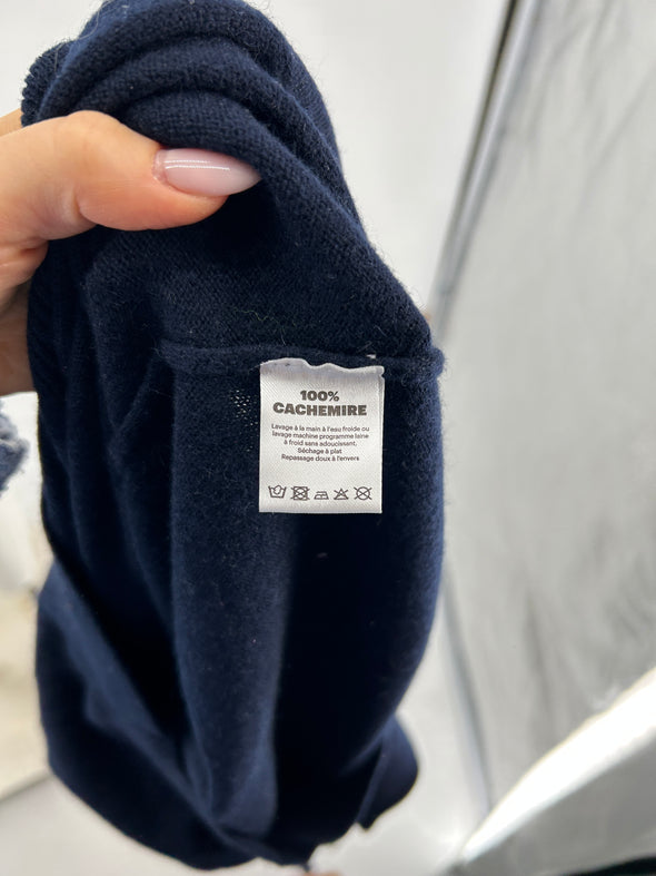 Pull en cachemire marine