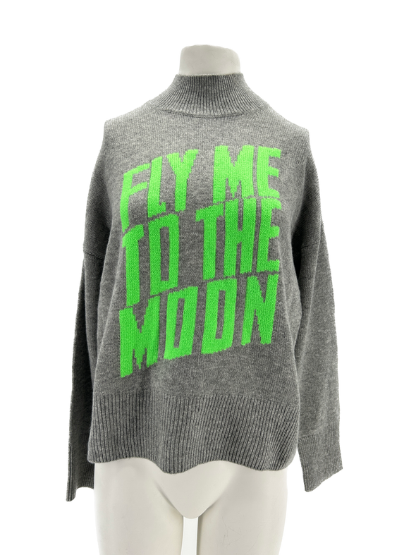 Pull en cachemire gris