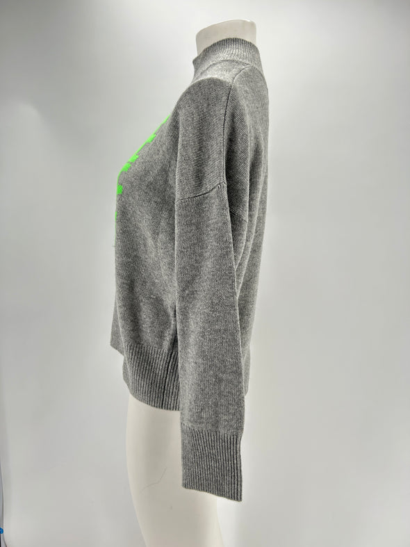 Pull en cachemire gris