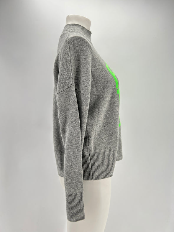 Pull en cachemire gris
