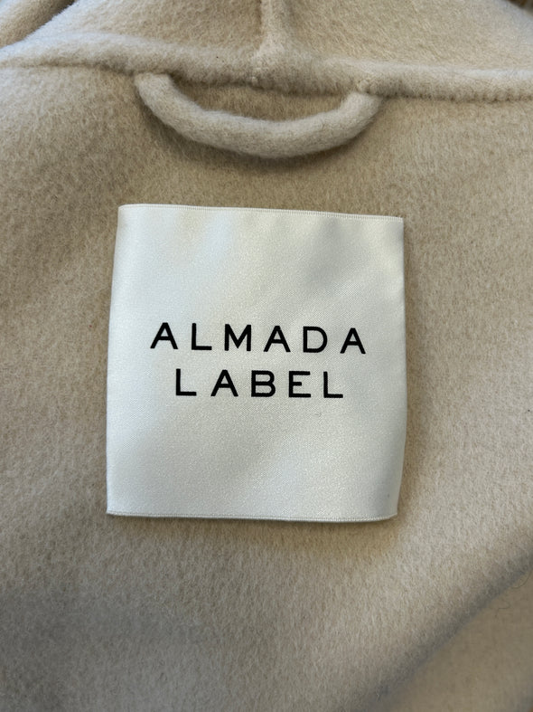 Trench-coat en laine beige