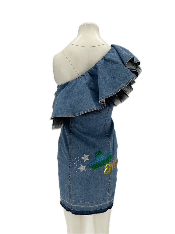 Robe en denim