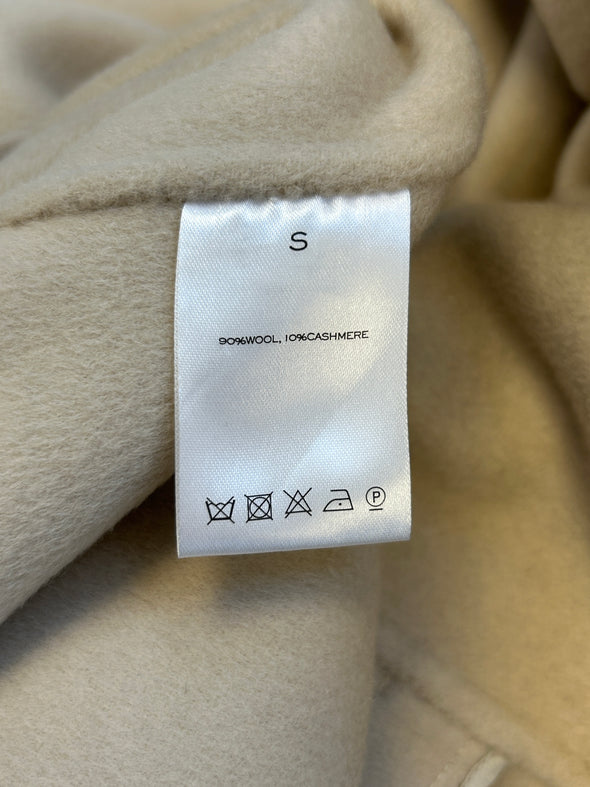 Trench-coat en laine beige