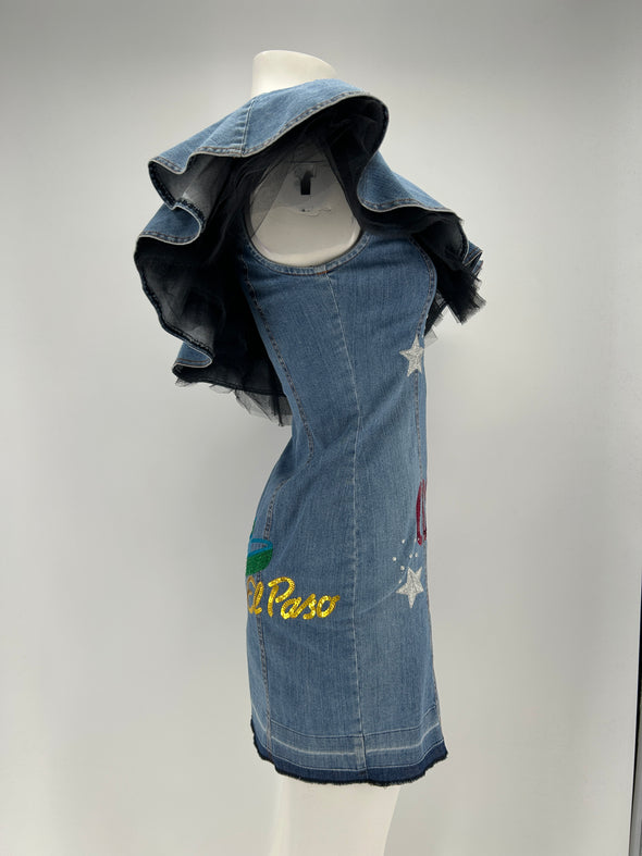 Robe en denim