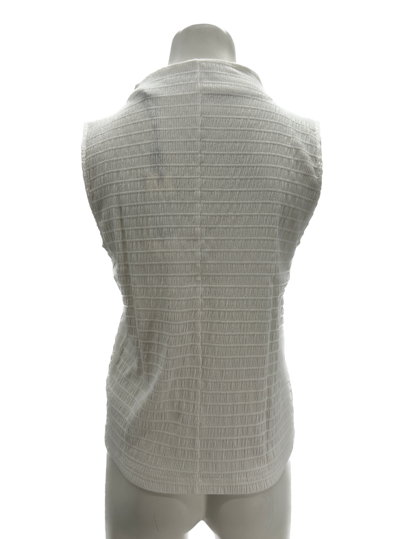 Top blanc texturé "Kidera"