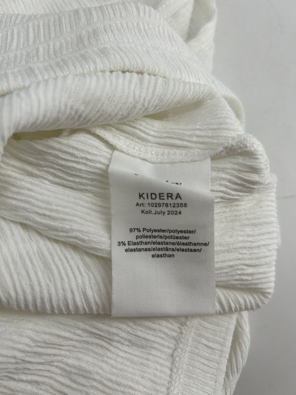 Top blanc texturé "Kidera"