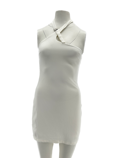 Robe asymétrique blanche