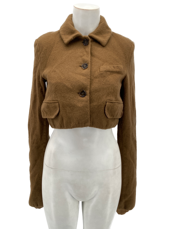 Veste courte marron