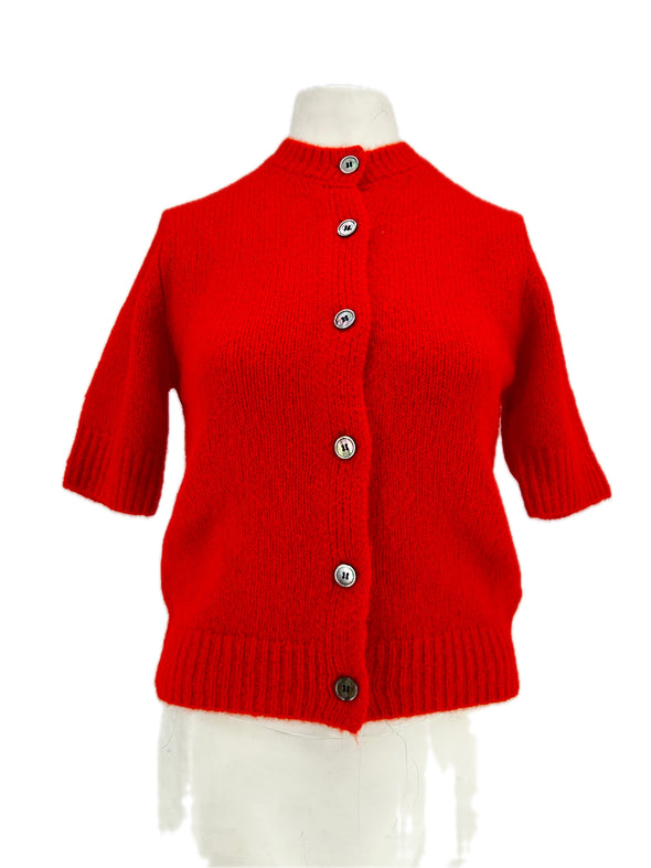 Pull en laine rouge