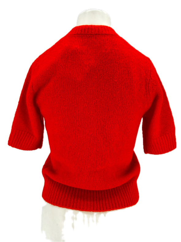 Pull en laine rouge