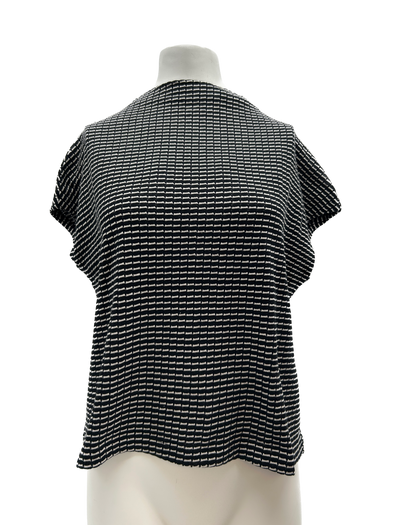 Top en maille bicolore