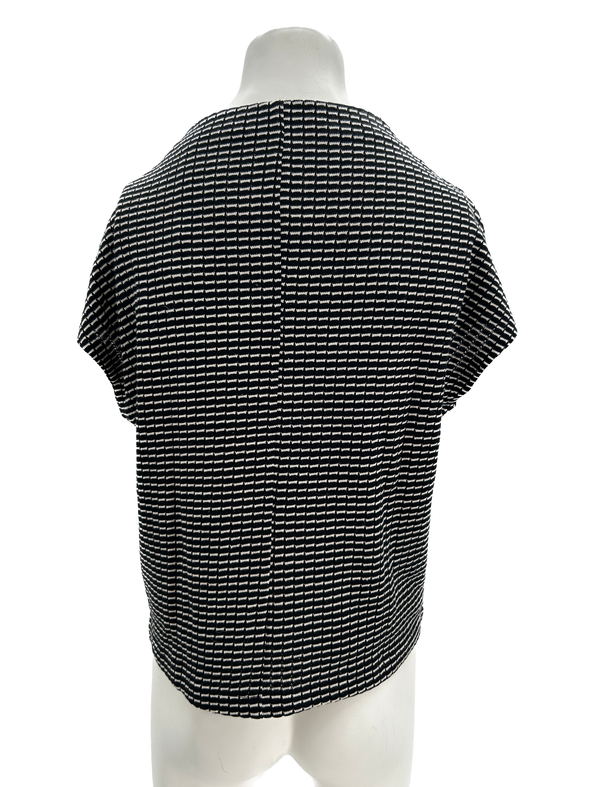 Top en maille bicolore