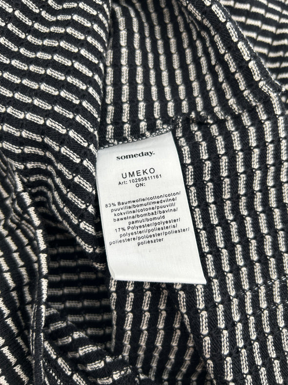Top en maille bicolore
