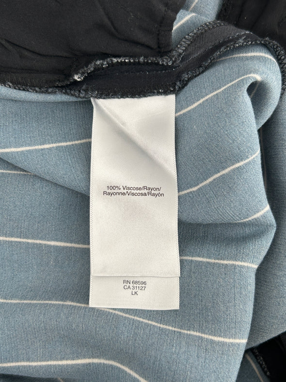 Pantalon noir rayé