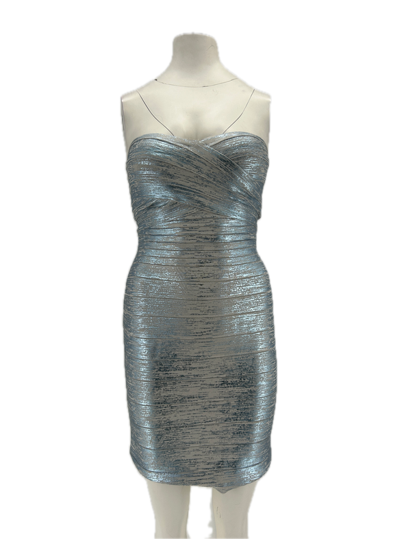 Robe bleue irisée