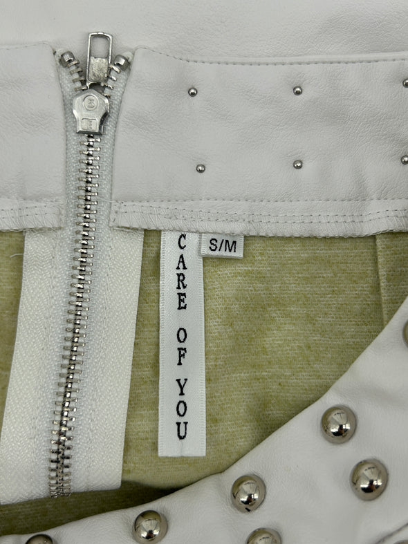 Jupe en cuir synthétique