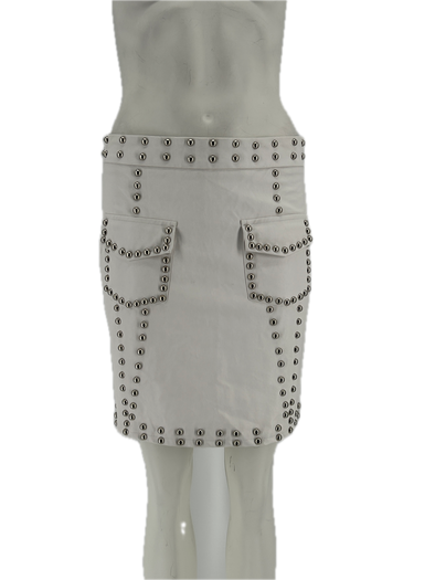 Jupe en cuir synthétique