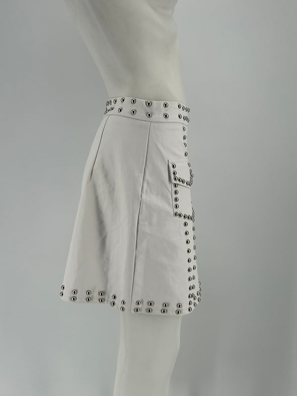 Jupe en cuir synthétique