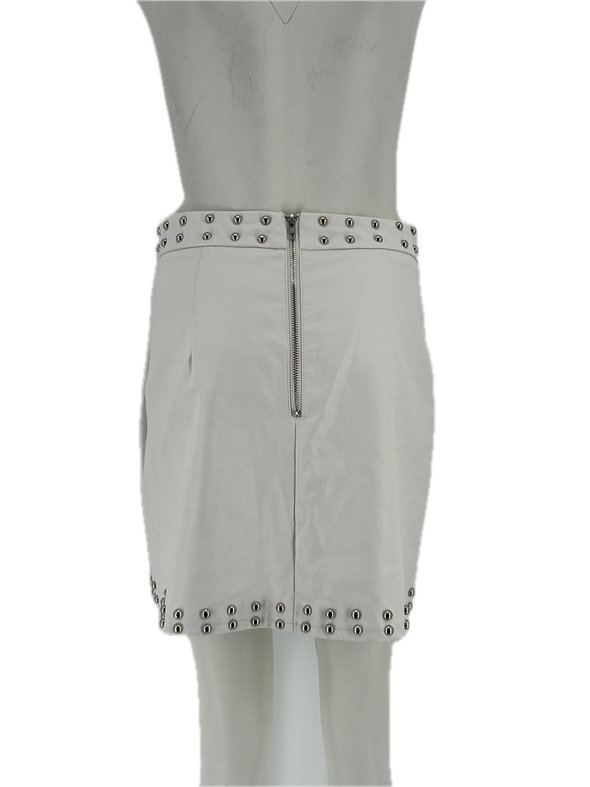 Jupe en cuir synthétique