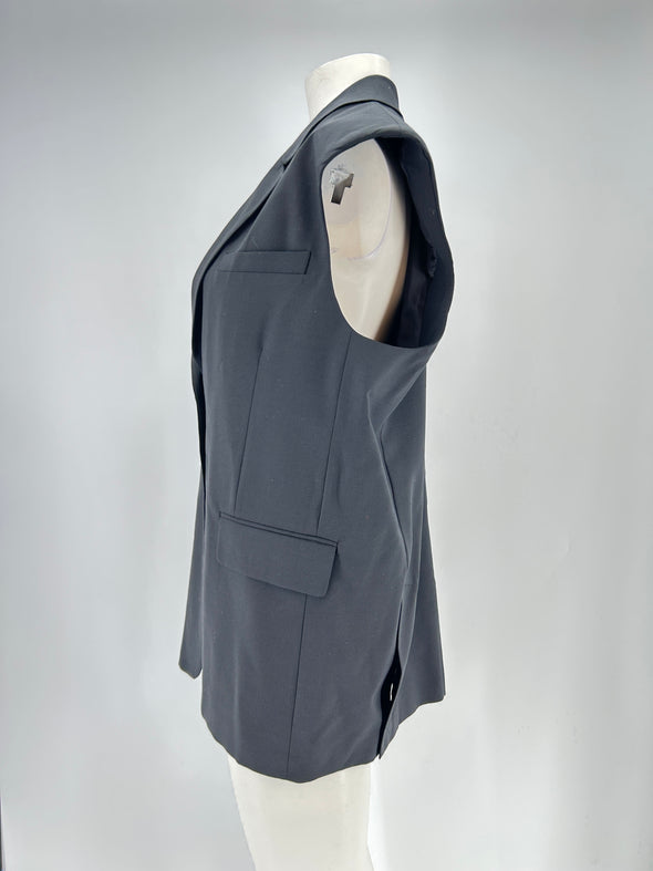 Blazer noir sans manches