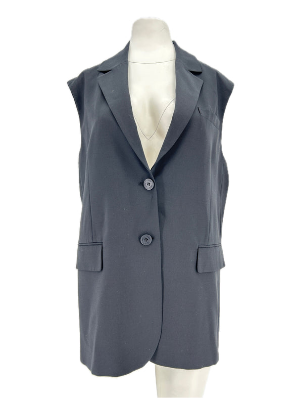 Blazer noir sans manches