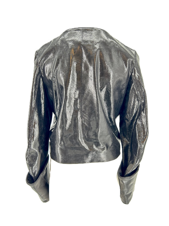 Veste en cuir "Gabrielle"