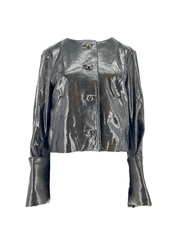 Veste en cuir "Gabrielle"