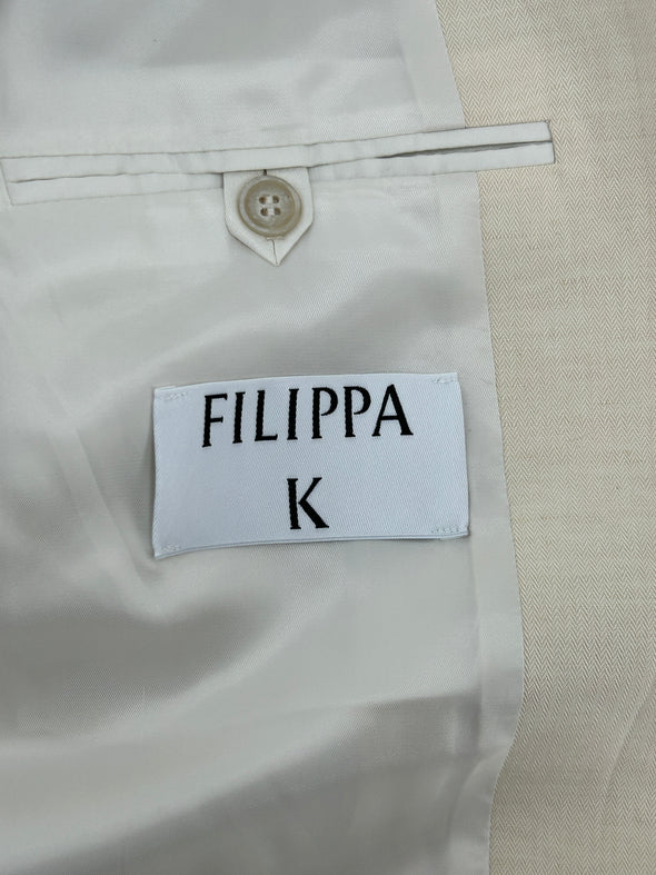 Blazer en lin crème