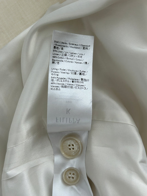 Blazer en lin crème