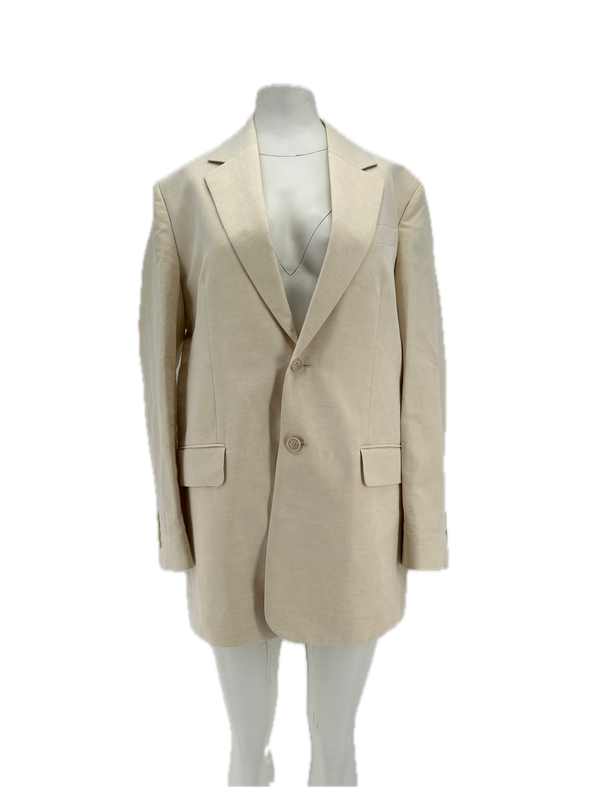 Blazer en lin crème